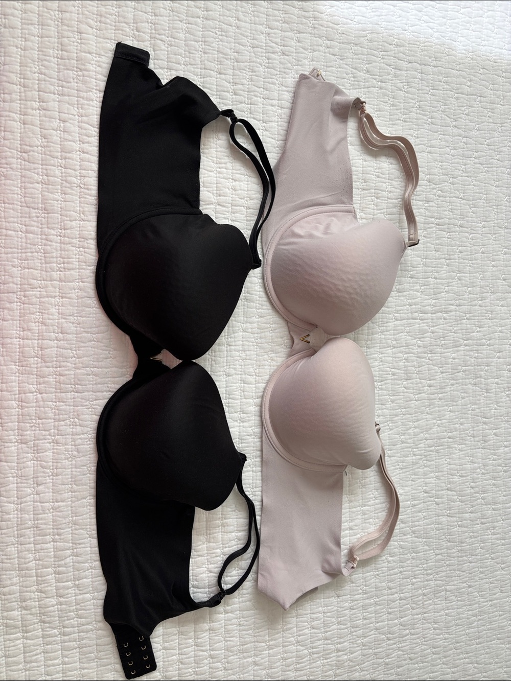 2/$20 Victoria's Secret Perfect Coverage lined Demi bras. 34DD. Set of two!